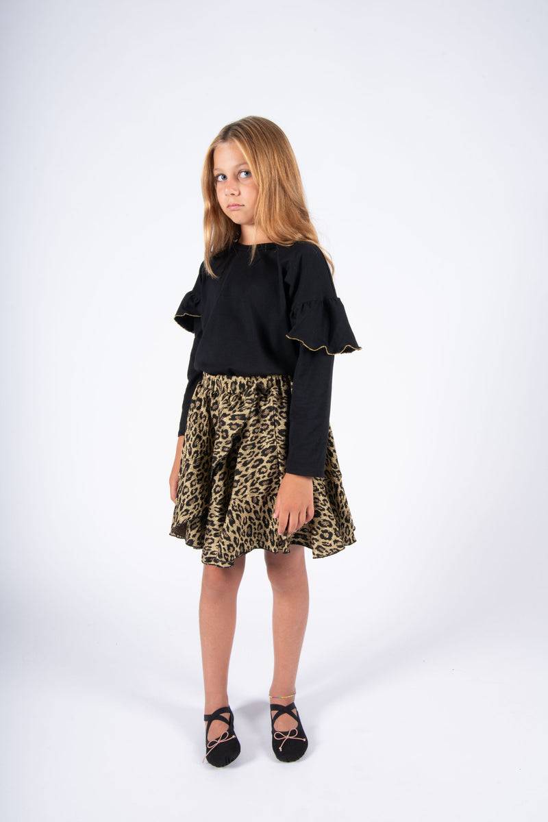 Olive E Miele GONNA BERTINA LEO LUREX