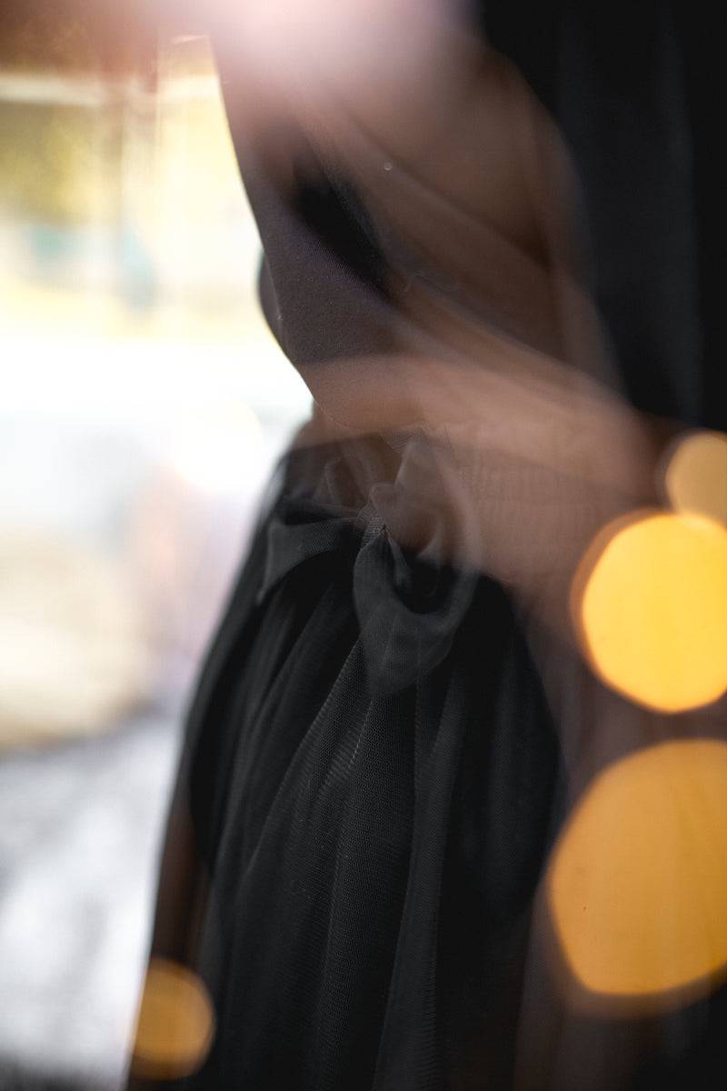 Olive E Miele GONNA LIZZIE TULLE NERO