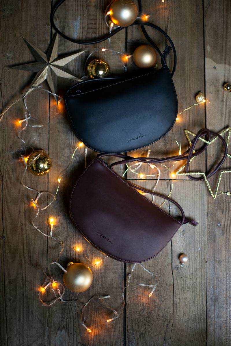 Olive E Miele HALF MOON BAG MOGANO