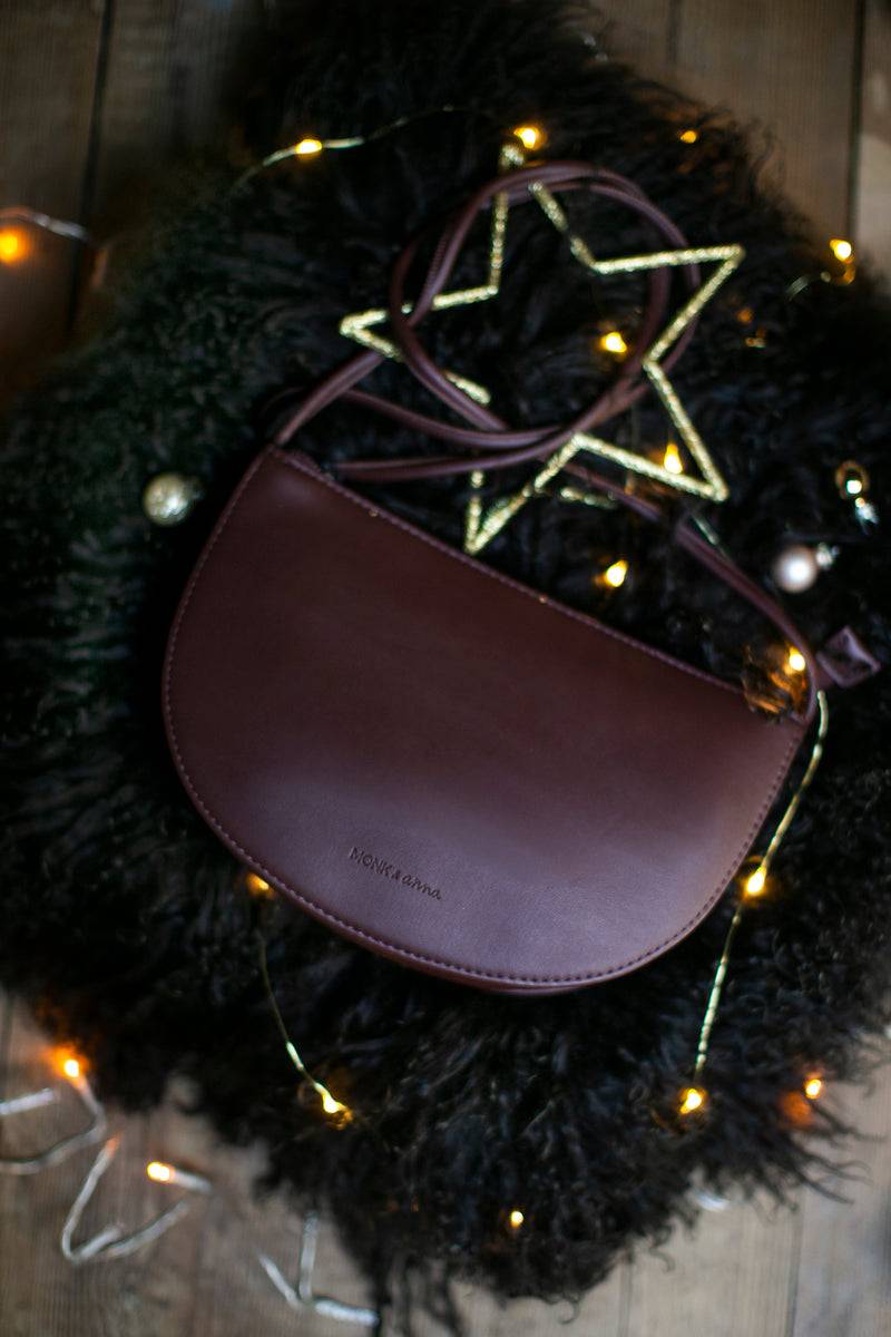 Olive E Miele HALF MOON BAG MOGANO