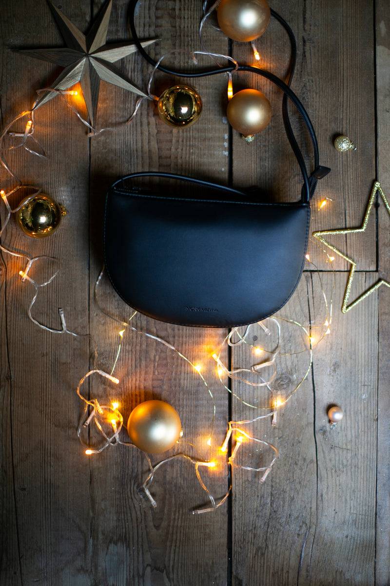 Olive E Miele HALF MOON BAG NERO