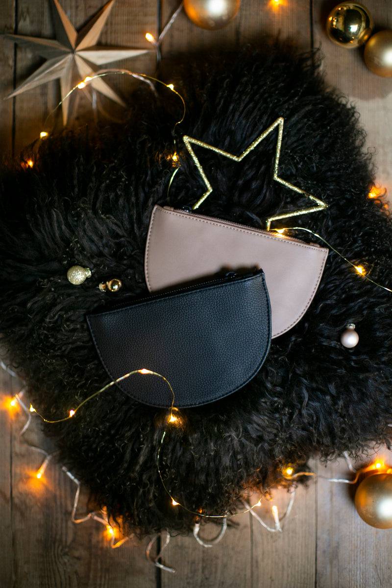 Olive E Miele HALF MOON WALLET CACAO