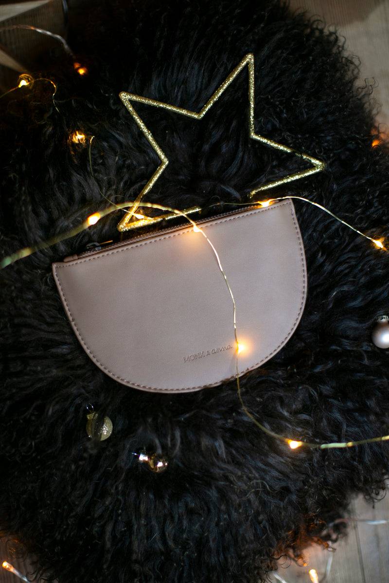 Olive E Miele HALF MOON WALLET CACAO