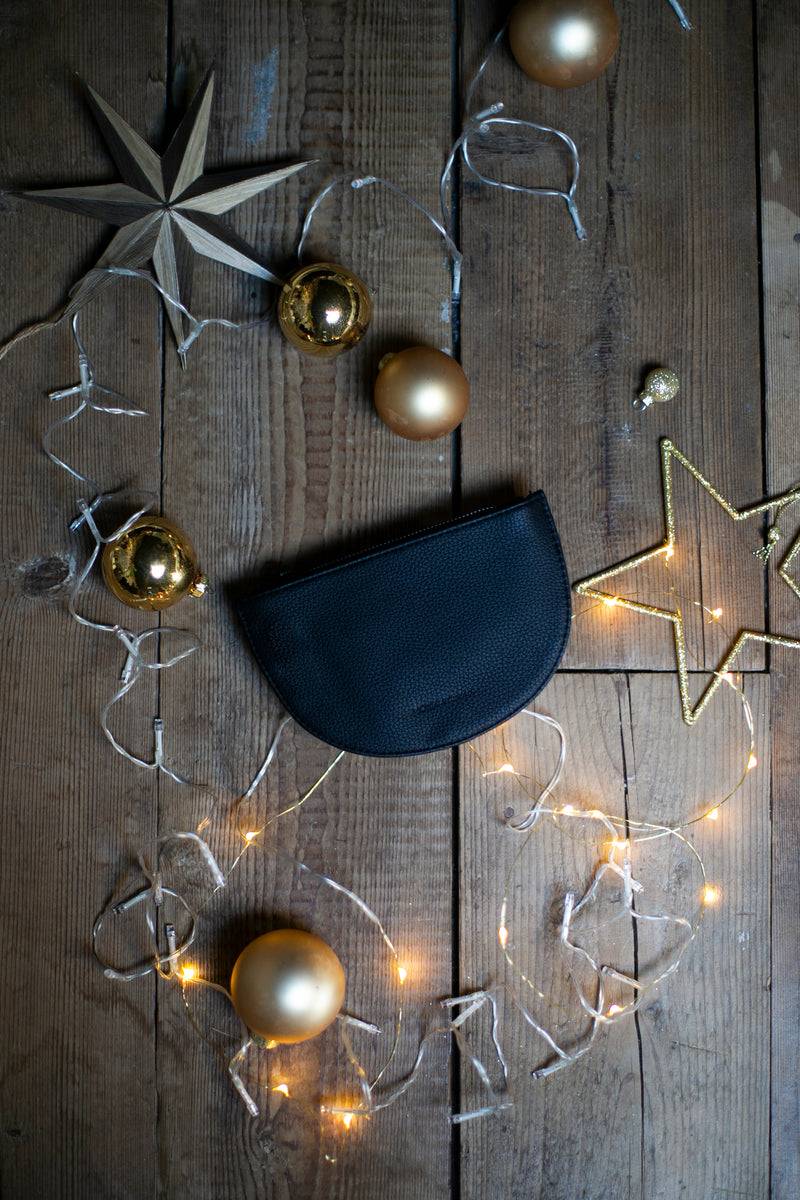 Olive E Miele HALF MOON WALLET NERO