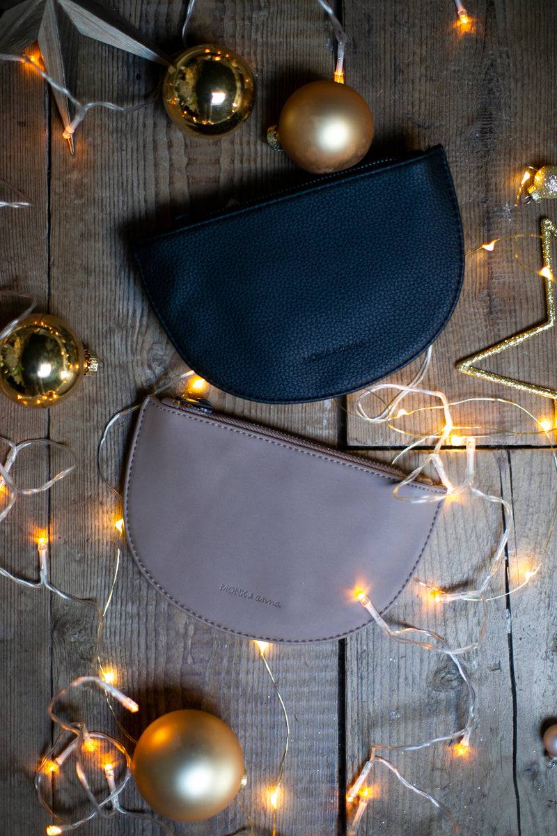 Olive E Miele HALF MOON WALLET NERO