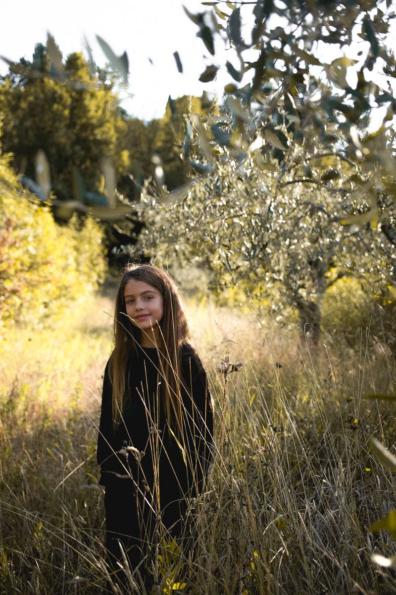 Olive E Miele MAGLIA AVALON NERO WOOL