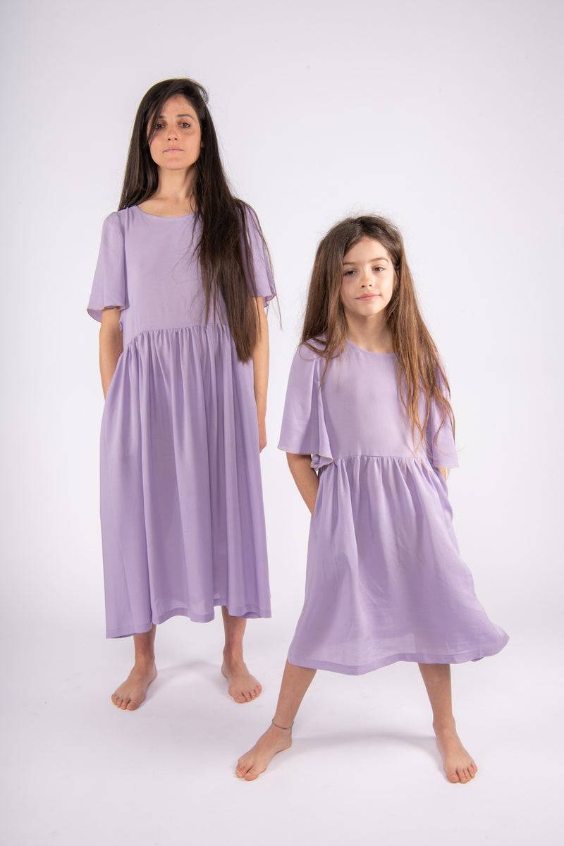 Olive E Miele MiniMe abito Dorothea lilac