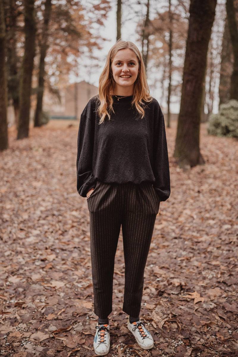 Olive E Miele PANTALONE GERTIE GESSATO LUREX