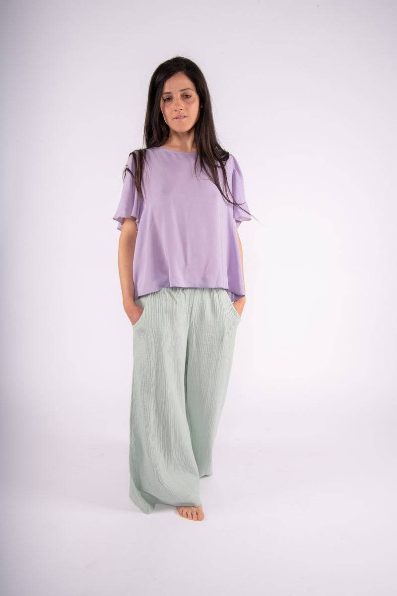 Olive E Miele PANTALONE MOLLIE ACQUA