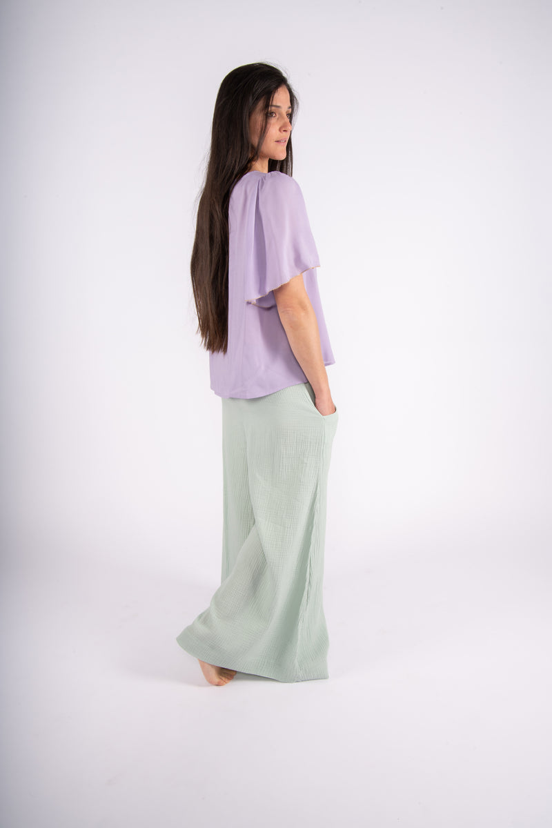 Olive E Miele PANTALONE MOLLIE ACQUA