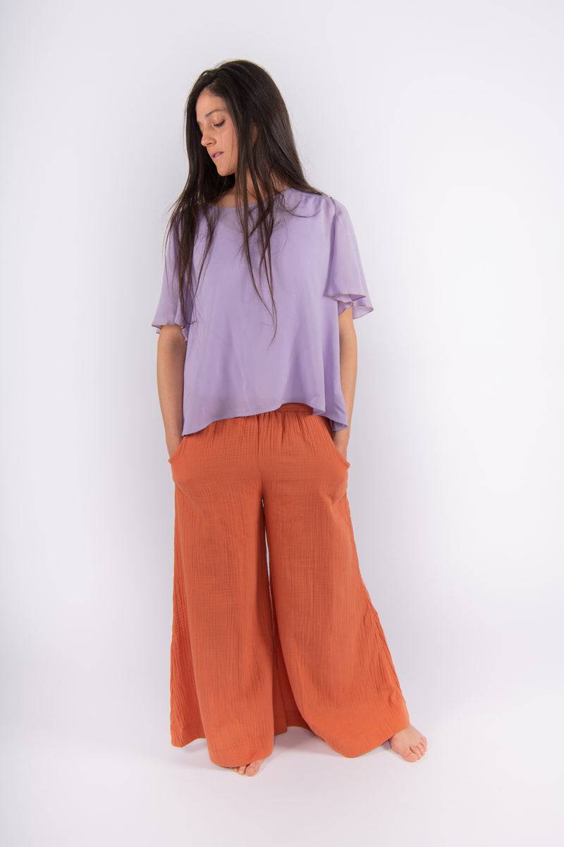 Olive E Miele PANTALONE MOLLIE ARGILLA