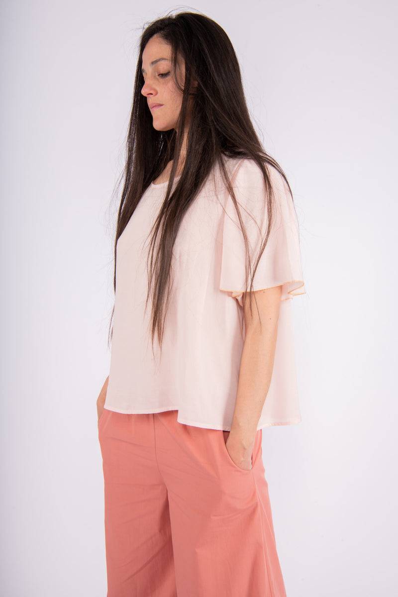 Olive E Miele PANTALONE MOLLIE POPELINE ARGILLA