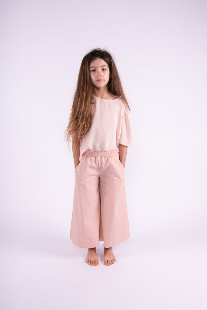 Olive E Miele PANTALONE MOLLIE POPELINE BLUSH