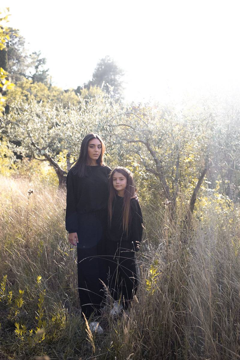 Olive E Miele PANTALONE MONI NERO WOOL