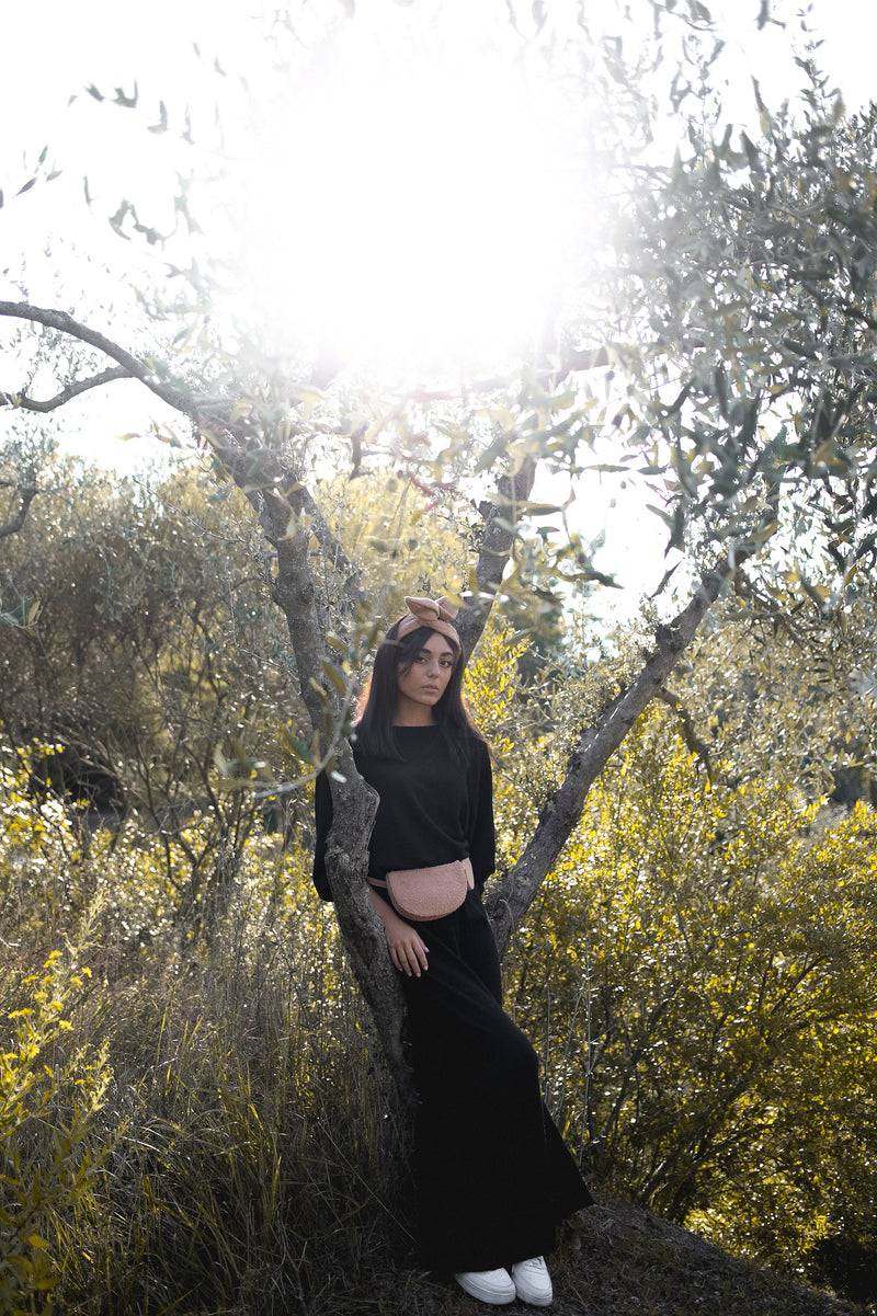 Olive E Miele PANTALONE MONI NERO WOOL