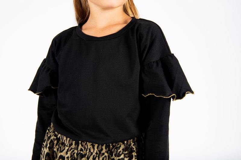 Olive E Miele T-SHIRT IDA BLACK