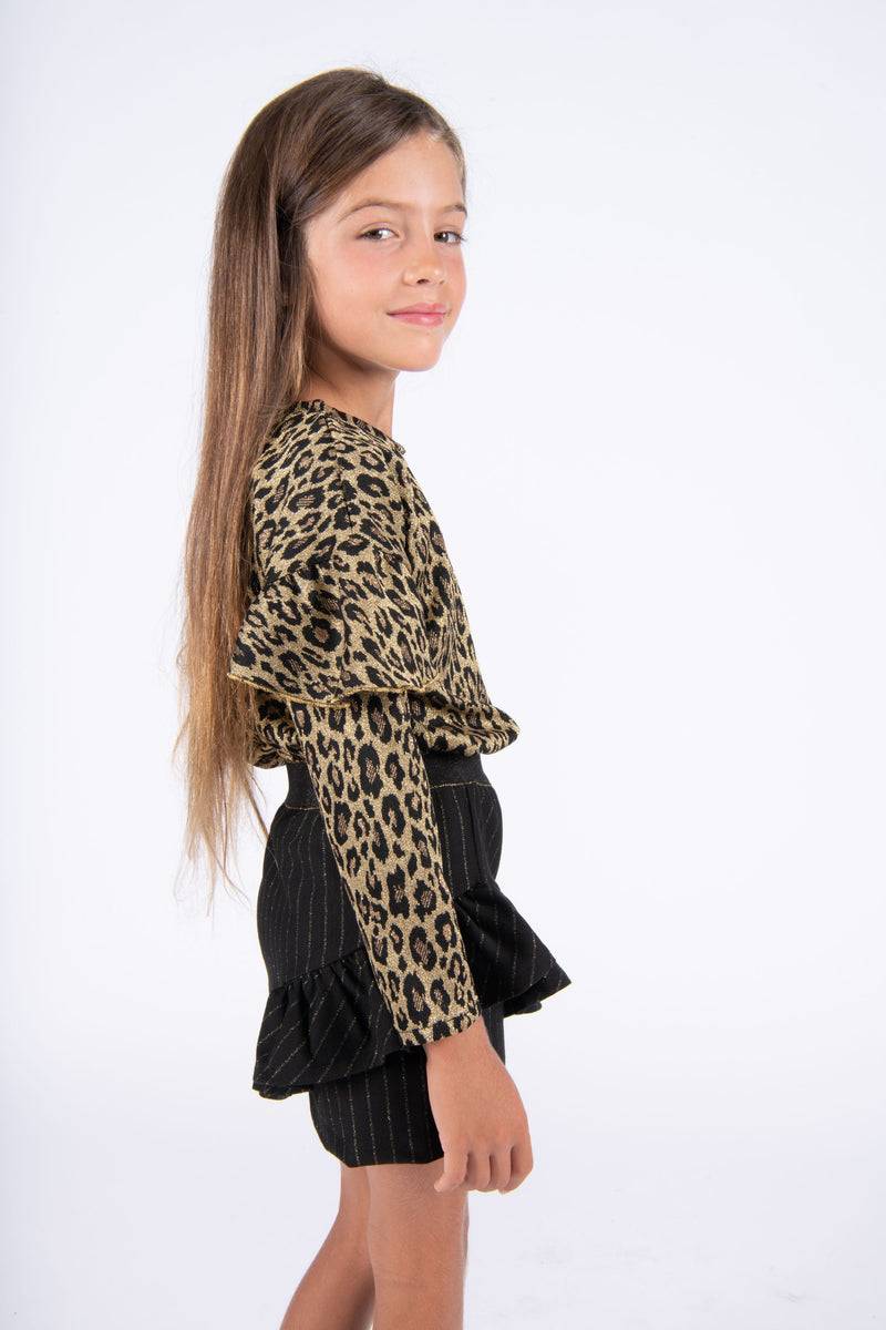 Olive E Miele T-SHIRT IDA LEO LUREX