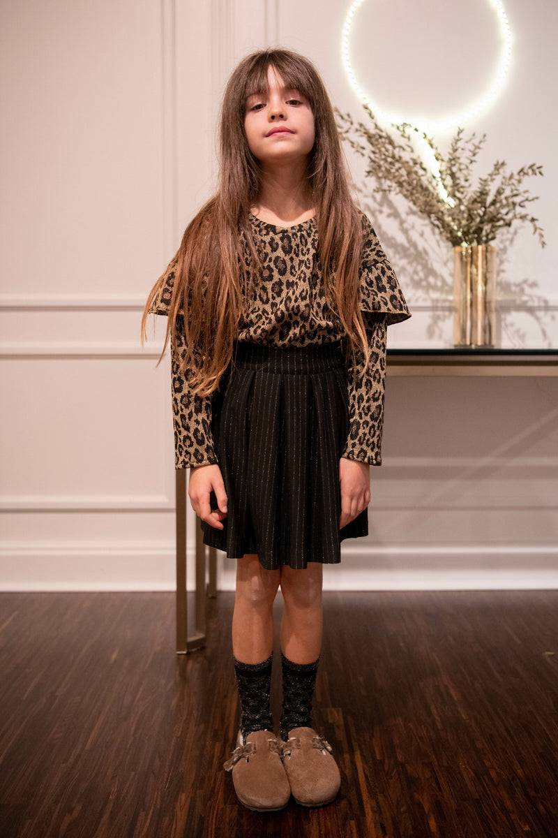 Olive E Miele T-SHIRT IDA LEO LUREX