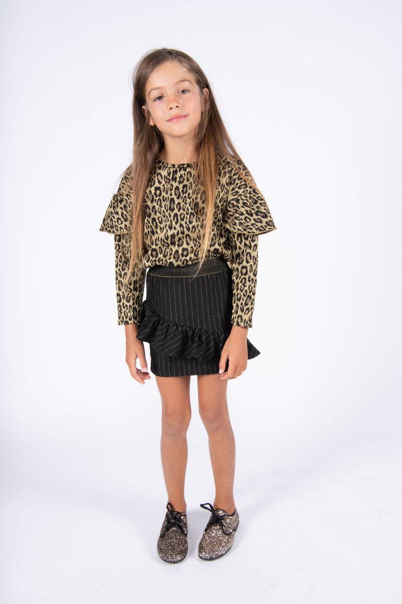 Olive E Miele T-SHIRT IDA LEO LUREX