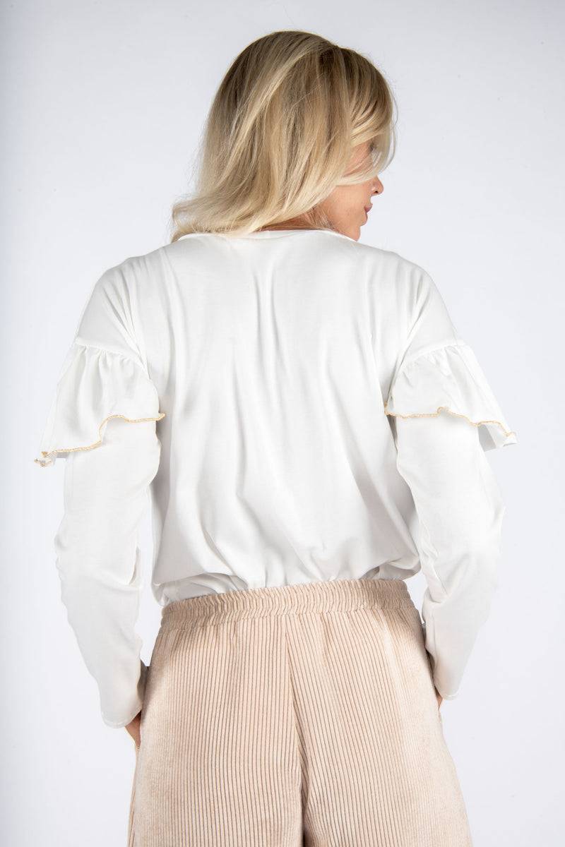 Olive E Miele T-SHIRT IDA WHITE