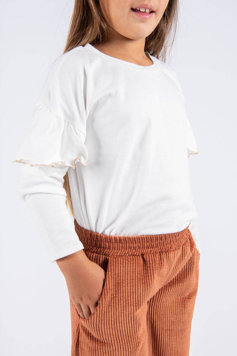 Olive E Miele T-SHIRT IDA WHITE