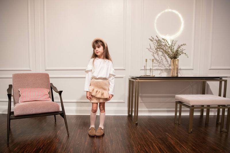 Olive E Miele T-SHIRT IDA WHITE