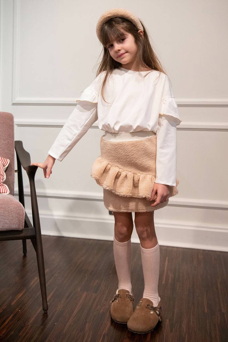 Olive E Miele T-SHIRT IDA WHITE