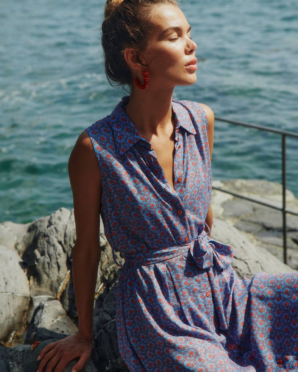 Olivia Gold Abito Lungo Chemiser