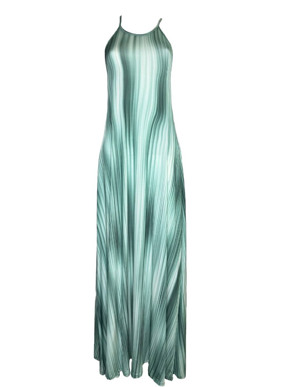 Olivia Gold Abito Lungo Effetto Sfumato