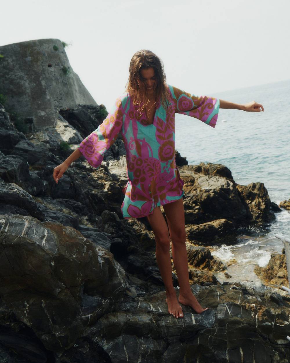 Olivia Gold Kaftano Corto