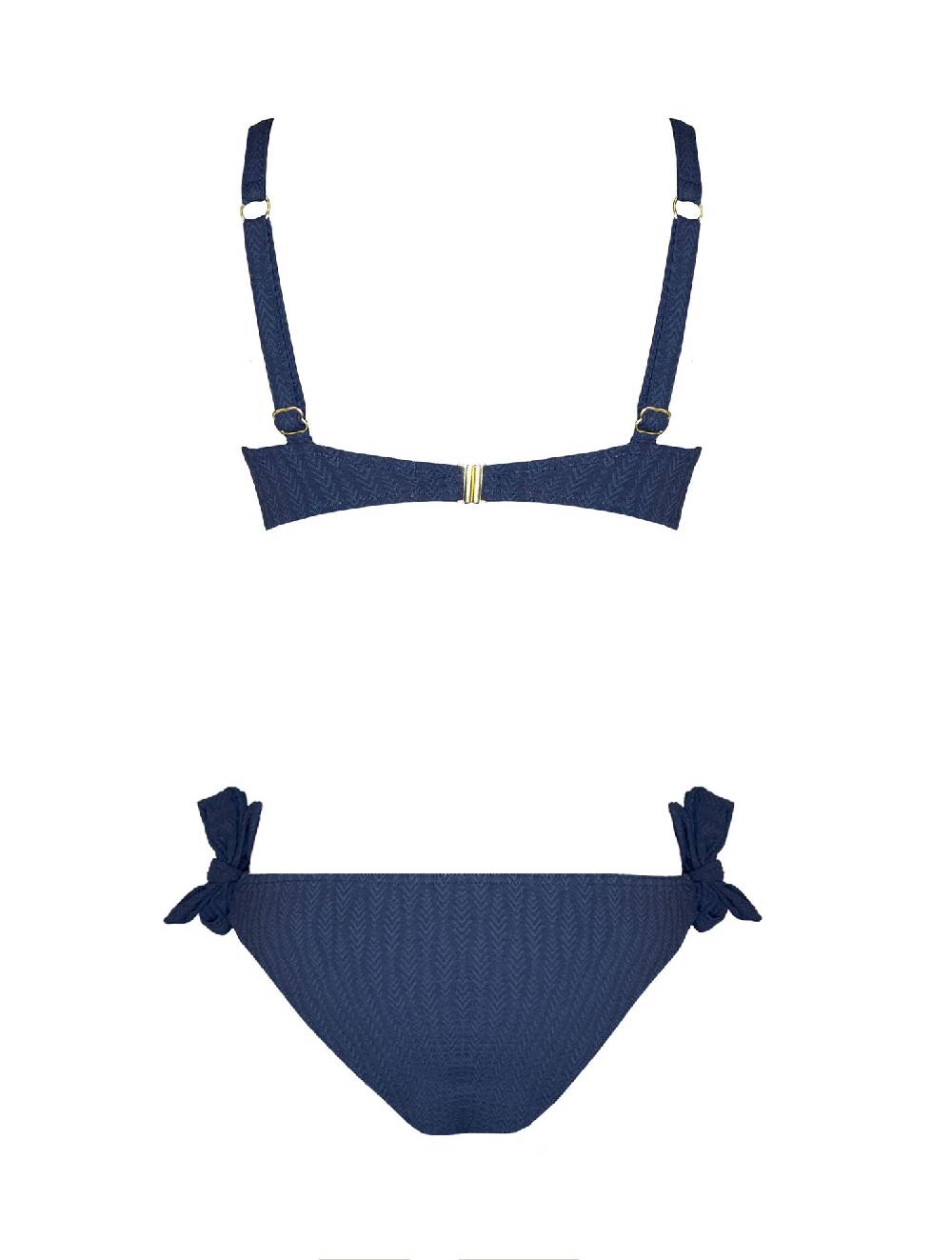 Olivia Gold Reggiseno A Balconcino + Slip Annodato