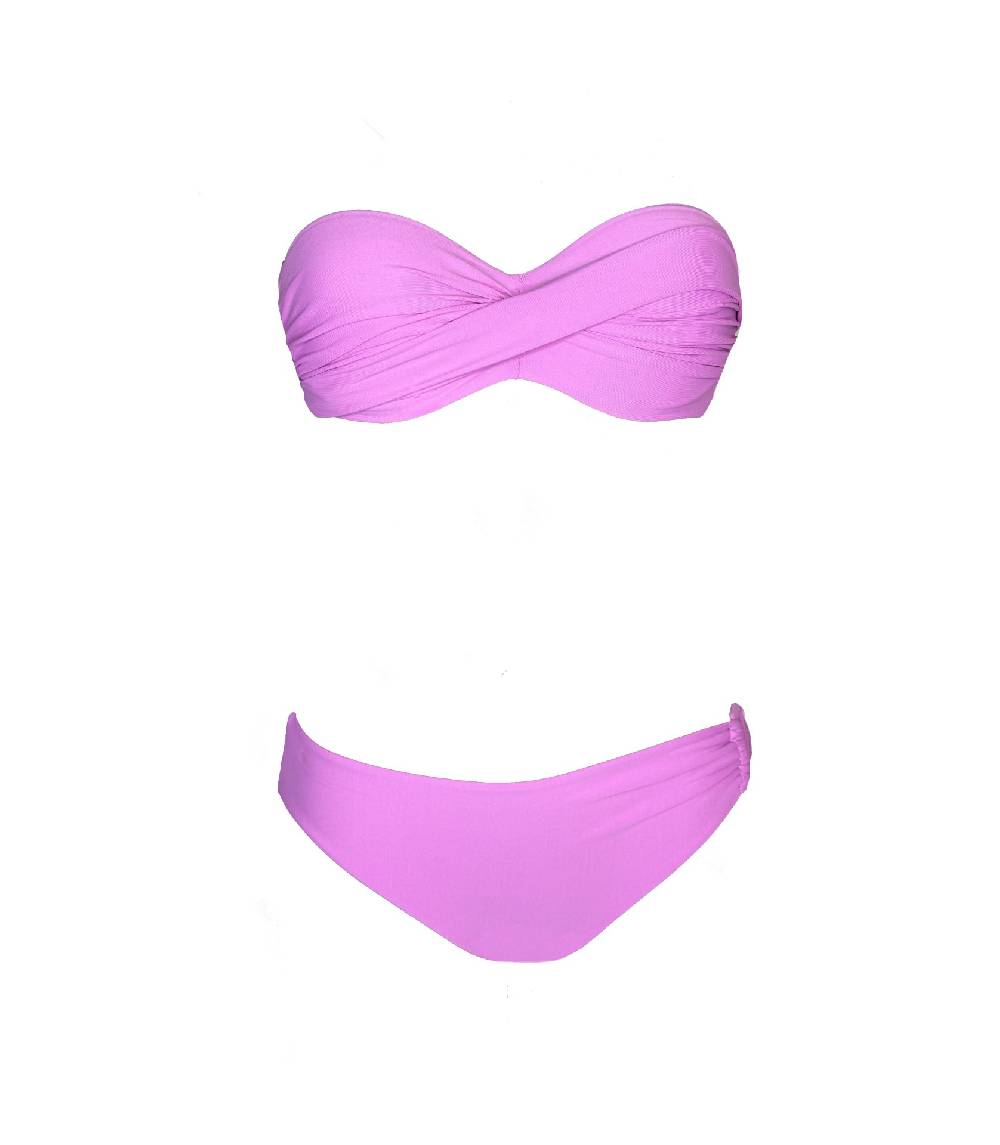 Olivia Gold Reggiseno A Fascia + Slip Con Accessorio