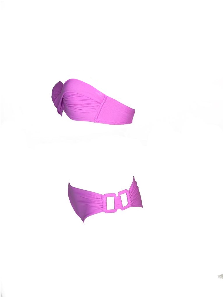 Olivia Gold Reggiseno A Fascia + Slip Con Accessorio