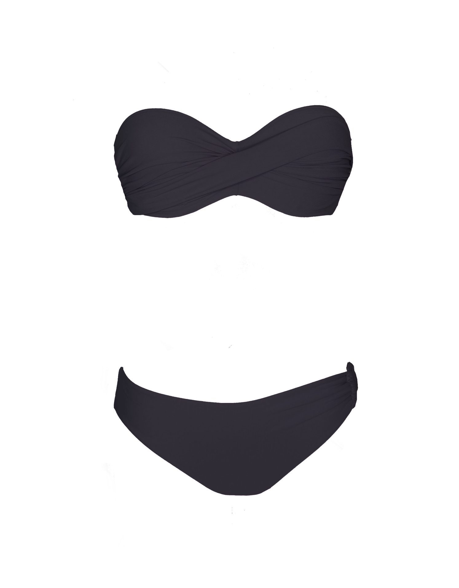 Olivia Gold Reggiseno a fascia + Slip con accessorio