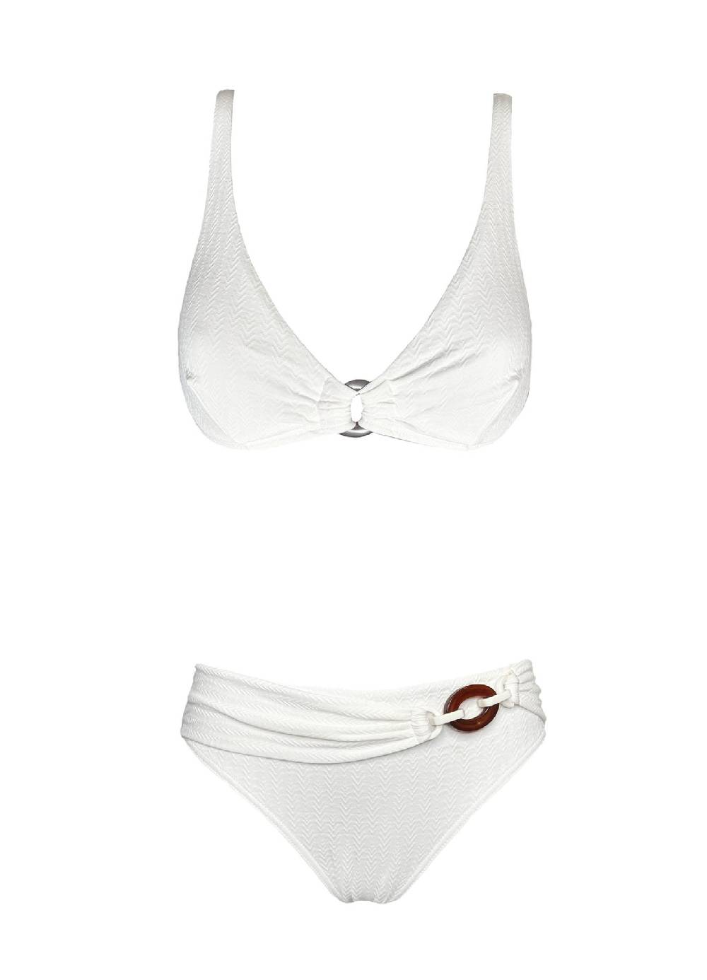 Olivia Gold Reggiseno Ferretto + Slip Con Accessorio