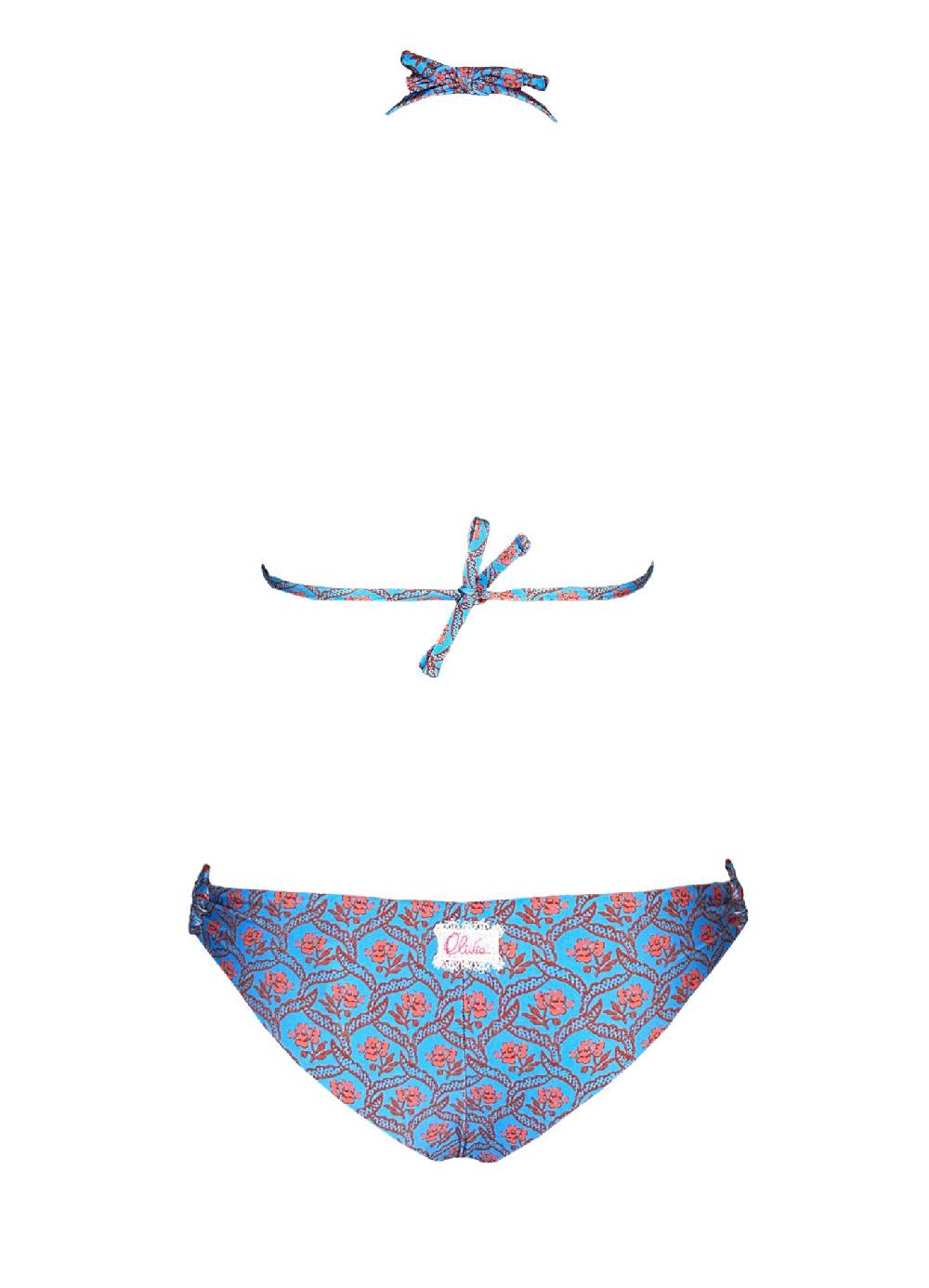 Olivia Gold Reggiseno Triangolo + Slip Con Accessori