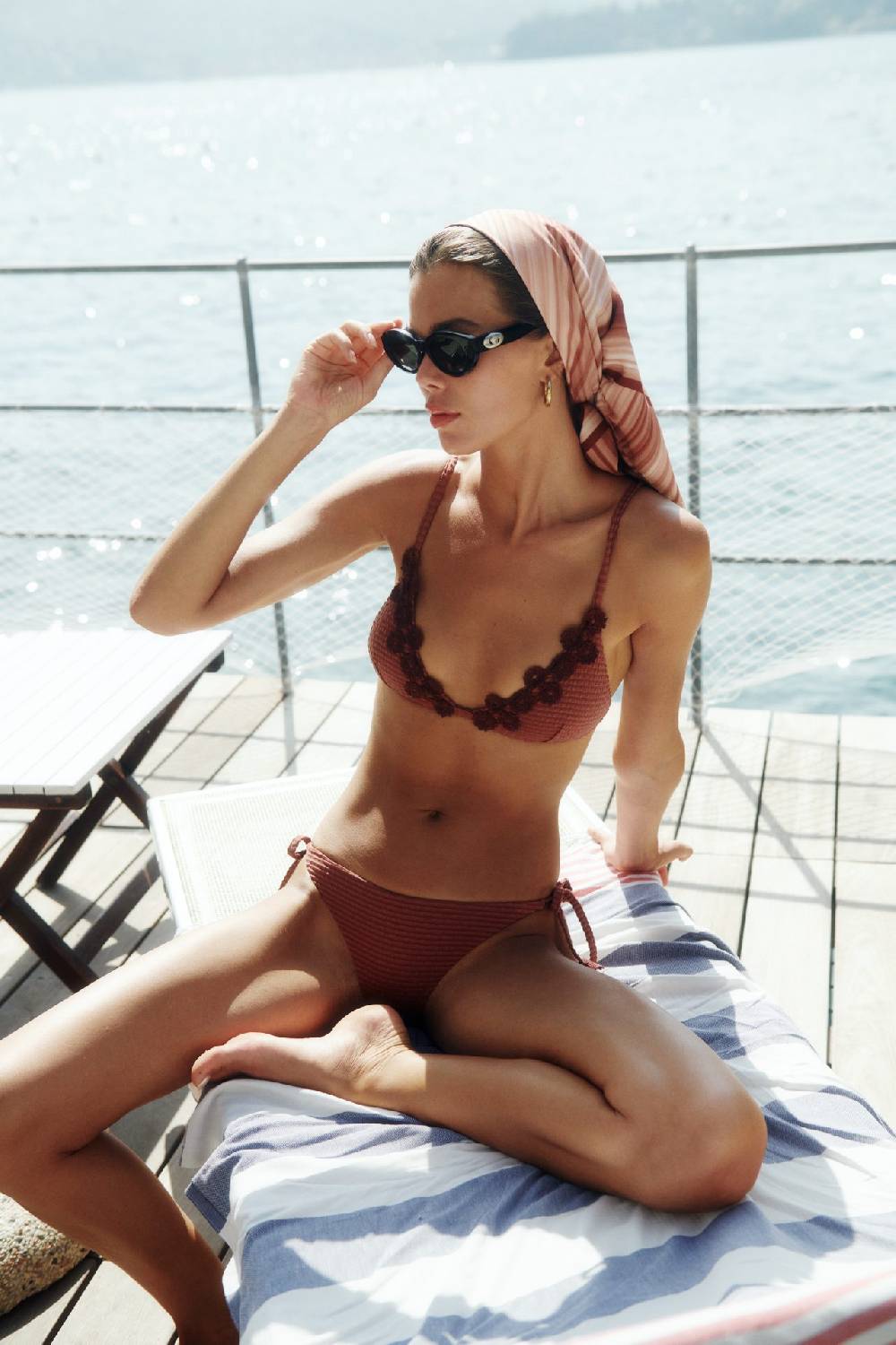 Olivia Gold Reggiseno triangolo fisso + Slip a vita bassa