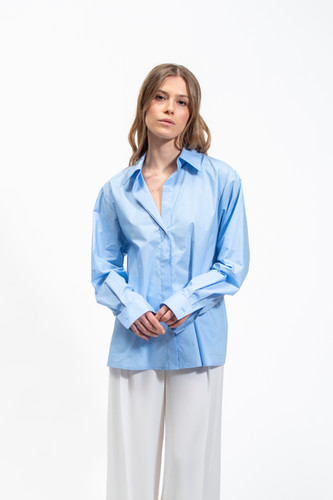 Olla Parèg CAMICIA OVER IN POPPELINE DI COTONE