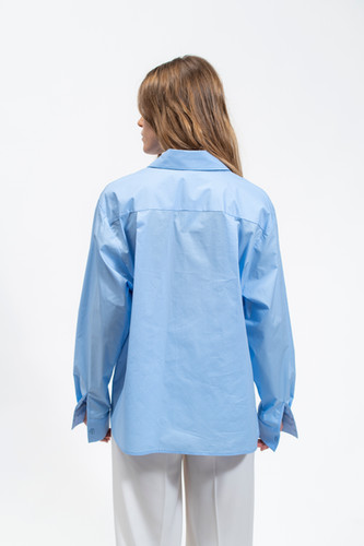 Olla Parèg CAMICIA OVER IN POPPELINE DI COTONE