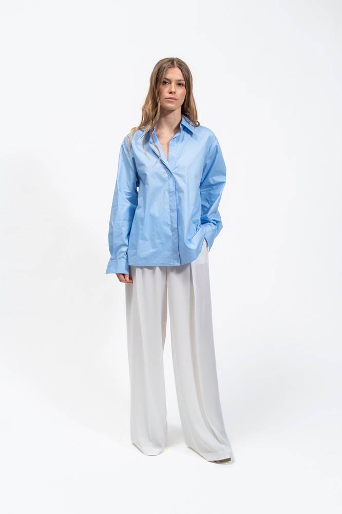 Olla Parèg CAMICIA OVER IN POPPELINE DI COTONE