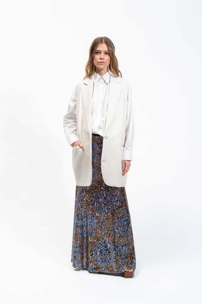 Olla Parèg GILET OVER IN CREPE STRETCH