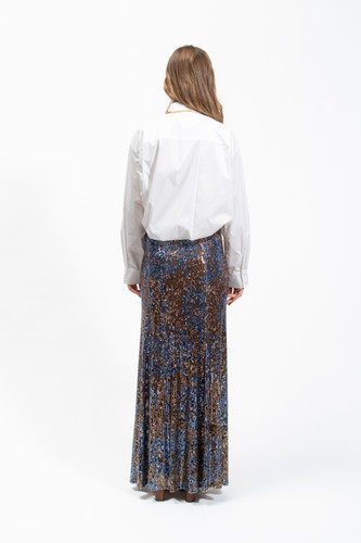 Olla Parèg GONNA LUNGA IN PAILLETTES STAMPATE