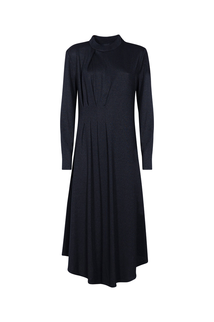 Oltre Tempo Abito In Lurex Con Pistagna E Pieghe Sul Lato