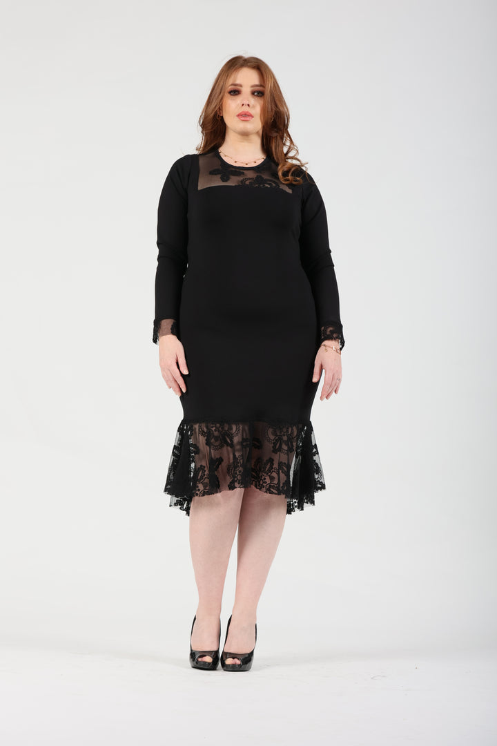 Oltre Tempo Abito in punto milano con carrè ai polsi