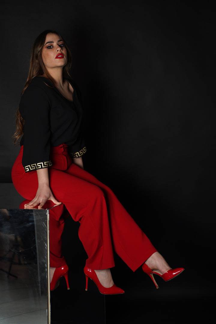 Oltre Tempo Casacca in cadì con applicazione alle maniche