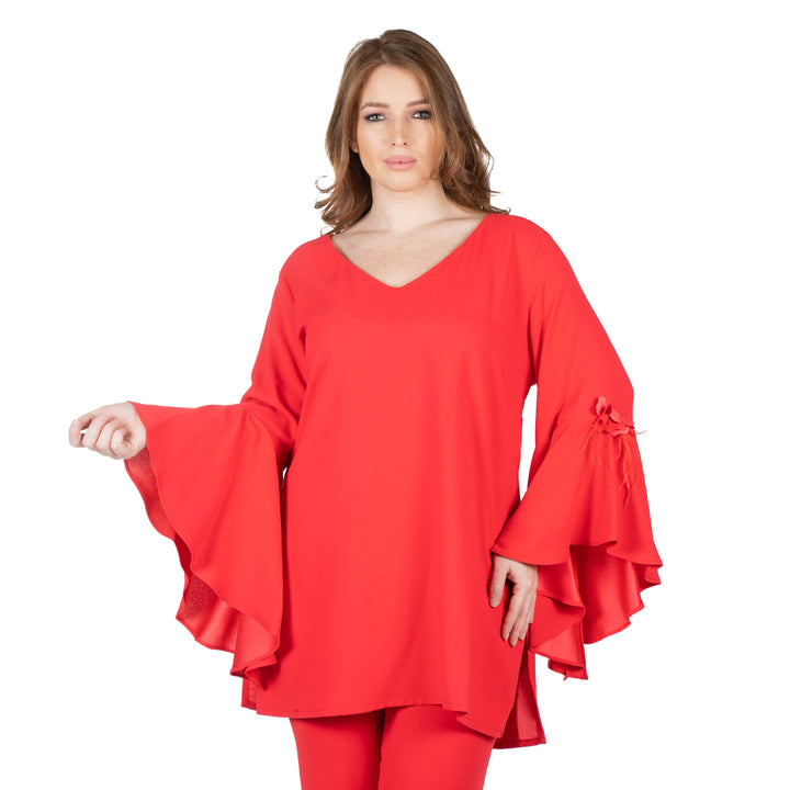 Oltre Tempo Casacca In Cadì Unita Con Applicazioni Senza Maniche