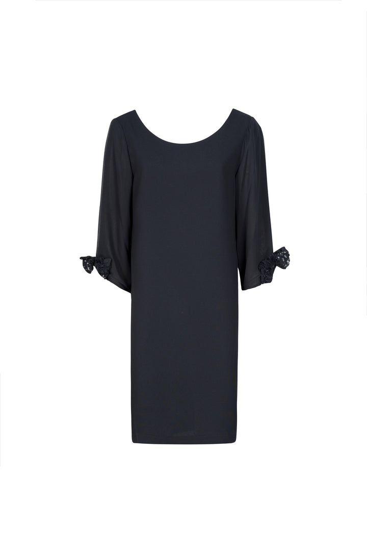 Oltre Tempo Abito in cady con fiocco su maniche