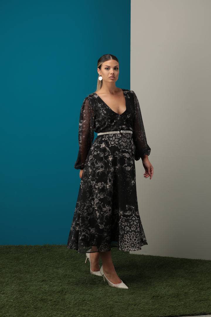 Oltre Tempo Abito Lungo Fantasia