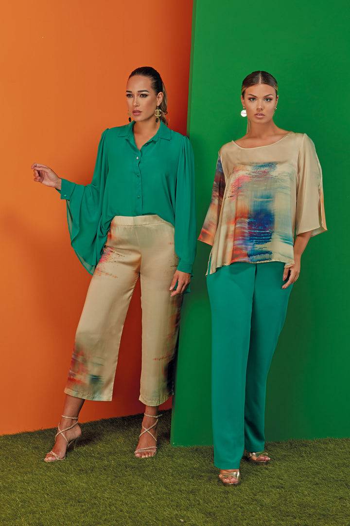 Oltre Tempo Camicia in georgette con bottoncini