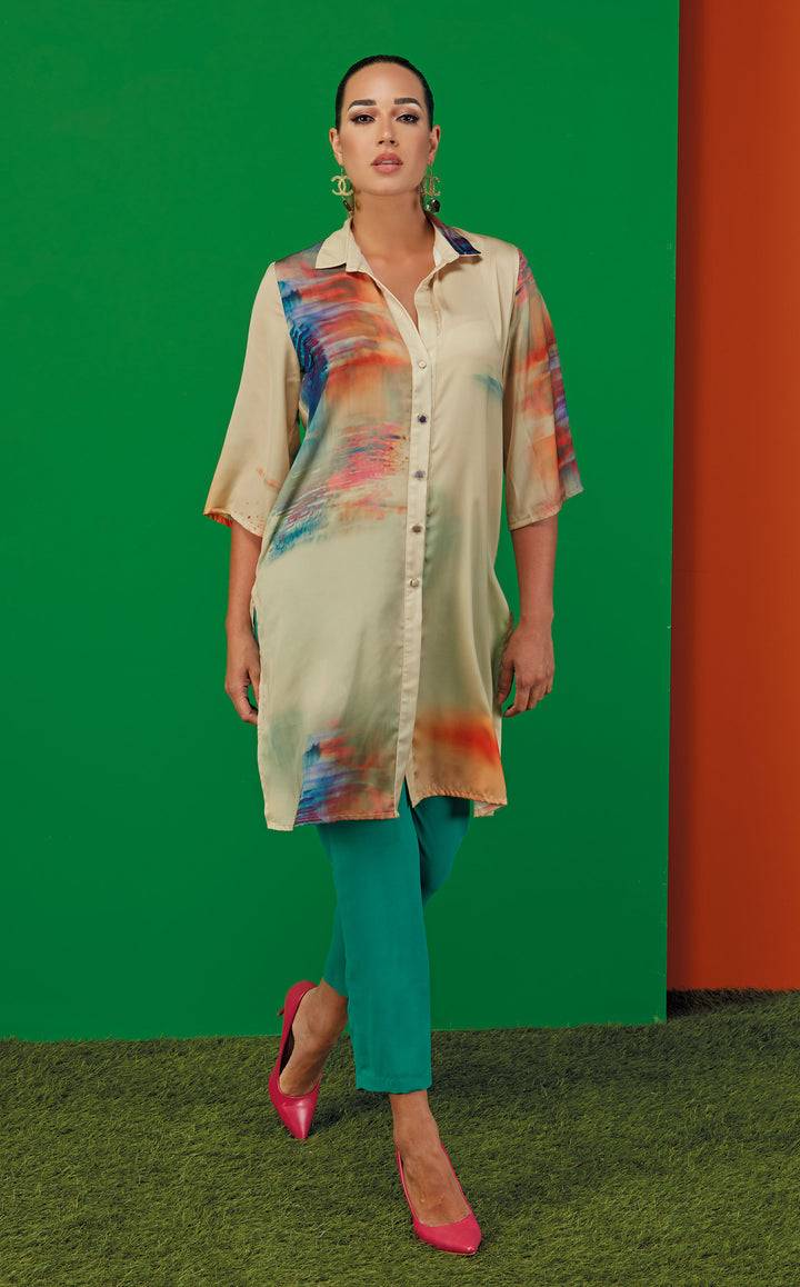 Oltre Tempo Camicia lunga in raso